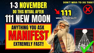 ✅13rd November 2024 New Moon MANIFESTATION Portal is Open Manifest Miracles❤️ [upl. by Elexa]