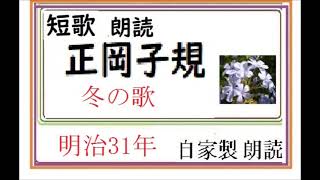 朗読「正岡子規短歌冬の歌」作 正岡子規※朗読byイグサ [upl. by Okihcas823]