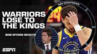 Bob Myers reacts to Warriors missing playoffs amp praises Steph Klay amp Draymond  NBA Countdown [upl. by Emolas]