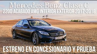 MercedesBenz Clase C 220d acabado AMG interior exterior 20172018 Concesionario y prueba [upl. by Lenno326]