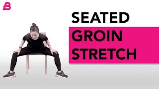 SEATED GROIN STRETCH  Exercise Guide  Safe Exercise for Osteoporosis [upl. by Norah]