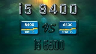 i5 8400 vs i5 6500 Benchmarks  Gaming Tests Review amp Comparison [upl. by Birecree]