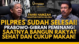 Pilpres Selesai PrabowoGibran PemenangSaatnya Bangun Rakyat Sehat dan Cukup Makan  FAHRI HAMZAH [upl. by Jolene788]