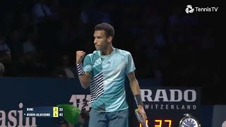 Basel 2023  Holger Rune vs Felix AugerAliassime Highlights 🔴  Tennis Swiss Indoors Basel [upl. by Jonis]