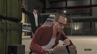 gta 5 entering the hanger cutscene [upl. by Enyalaj]