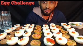 ASMR EATING LOTS OF EGGS EGGS EATING CHALLENGE MUKBANG VIDEO [upl. by Thisbee]