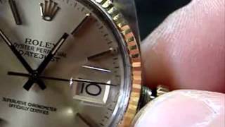 How to Wind and Set a Mens Rolex Datejust Quickset Watch [upl. by Amek]