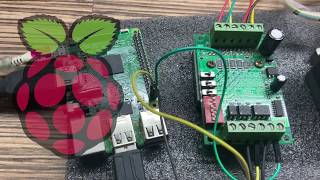 Raspberry Pi TB6560 Stepper driver with NEMA23 [upl. by Ilrebmyk702]