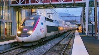 TGV POS en gare de Chambéry [upl. by Elbring]