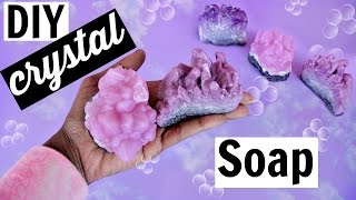 DIY Gemstone Soap How To Make Your Own Crystals [upl. by Andonis]