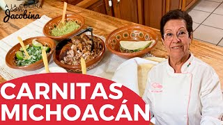 Carnitas estilo Michoacán las más deliciosas con cueritos [upl. by Meingolda193]