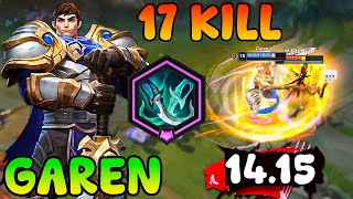 17 Kills Garen Guide Build Combo Gameplay LOL  Top Rank 1 Garen Patch  1415 Season 14 [upl. by Deck]