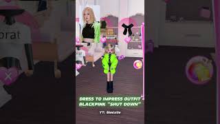 DRESS TO IMPRESS OUTFIT BLACKPINK quotSHUT DOWNquot dresstoimpress codes roblox oufitideas [upl. by Chun]