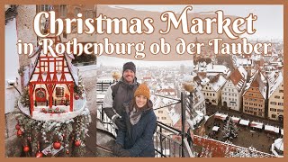 HOLIDAY TRAVEL VLOG  Exploring Rothenburg ob der Tauber Christmas Market in the Snow [upl. by Dremann]