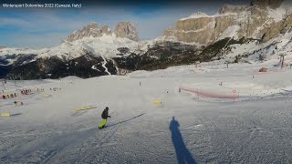 Wintersport Dolomites 2022 Canazei Italy [upl. by Rajewski]