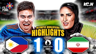 Philippines vs Iran Highlights  AFC Womens Olympic Qualifiers [upl. by Nosmoht]