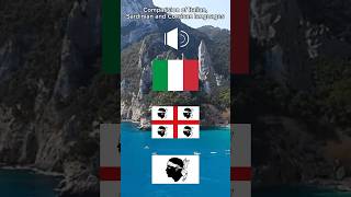 Comparision Italian sardinian and Corsican languages Italian voice testadimoromaps sardinia [upl. by Nosa]