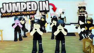 THIS GANG JUMPED ME IN THIS NEW SOUTH BRONX ROBLOX HOOD GAME CONSOLE SUPPORT [upl. by Nats]