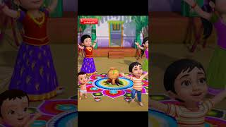 அன்பு பொங்கும் திருநாளாம் பொங்கல் பண்டிகை  Pongal Song  Tamil Rhymes  Infobells [upl. by Kerat]