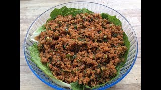 KISIR RECIPE  Turkish Fine Bulgur Tomato And Fresh Herb Salad [upl. by Enaej]