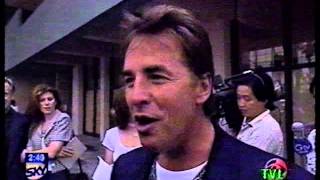 Don Johnson hollywood walk of fame interview tin cup 1996 [upl. by Marwin]