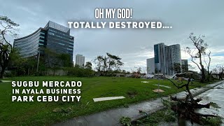 Typhoon OdettePh Aftermath in Cebu  Ayala Access Road  Sugbu Mercado Cebu Business Park Ayala [upl. by Frohne]