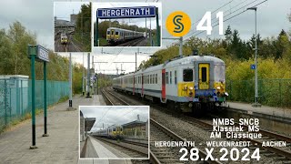 NMBS SNCBKlassiek MS AM Classique 648660Hergenrath Welkenraedt Aachen  28X2024 S41 [upl. by Ailyn376]