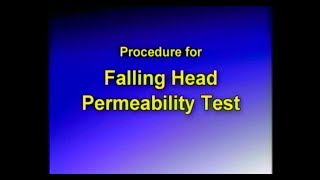 Falling Head Permeability Test [upl. by Ailemap677]