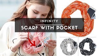 Infinity Scarf With Pocket [upl. by Stan831]