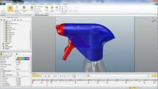 How a PampG Spray Bottle Works and is Assembled Using SOLIDWORKS Composer [upl. by Daley]