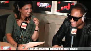 Taio Cruz écoute la chanson de JeanPascal  CCauet sur NRJ [upl. by Luttrell]