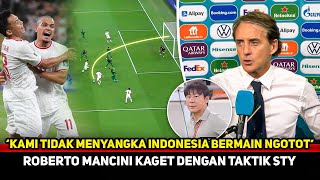 GEMPARKAN DUNIA Mancini akui frustasi gagal kalahkan TimnasArab Merana STY Merendah [upl. by Arrait]