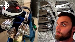 YOU WONT BELIEVE WHATS IN THESE GOLF BAGS WIYB ep 2 [upl. by Nwahsd]