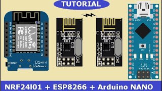 🚩Best NRF24l01ESP8266Arduino NANO connection tutorial [upl. by Ronica]