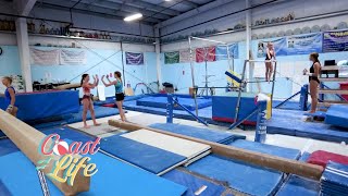 Flips and Fun at Beach Bounders Leah and Spencer’s Gymnastics Challenge [upl. by Mcmath]