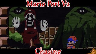 FNF MOD Mario 85 Friday Night Funkin MARIO FNF PORT V2  MX vs BF  Chasing [upl. by Inaliel]