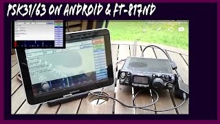 PSK31 on Android DroidPSK Yaesu FT817 FT818 [upl. by Laidlaw948]