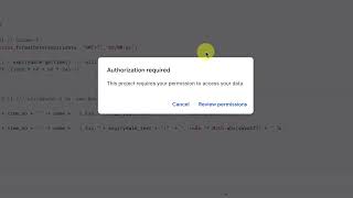 วิธีแก้ปัญหา Google Script Run Code ไม่ได้เพราะติด Authorization [upl. by Keeley300]