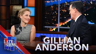 “I Think I Came Across As A Lunatic”  Gillian Anderson On Meeting Journalist Emily Maitlis [upl. by Conlen]