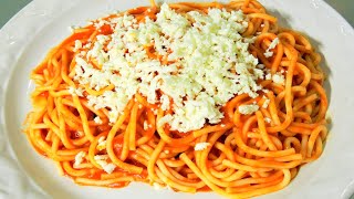 Como hacer Espagueti  Spaguetti Rojo  Receta Facil y Rapida  CocinablogOficial [upl. by Cthrine463]