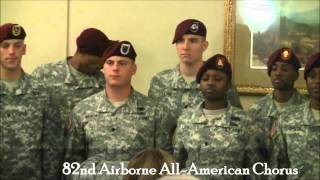 82nd Airborne AllAmerican Chorus Entrance and Exit chants  Pinehurst Concours dElegance [upl. by Coridon]