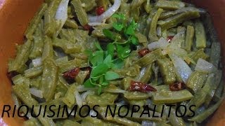 RICOS NOPALES CON OREGANO  LOS ANGELES COCINAN [upl. by Erbas]