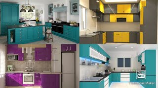 TRENDING KITCHEN CABINET COLOR IDEAS MODULAR KITCHEN KITCHEN CABINET DESIGN KITCHEN DESIGN [upl. by Yaniv]