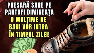 💰Puneți dimineața câteva picături de sare în pantofi și banii vor veni la tine [upl. by Matless]