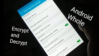 how to Encrypt and decrypt Whole Android Easy Way [upl. by Girovard]