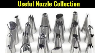 Useful nozzles for beginners Nozzles with number amp name nozzles for beginners for cake decoration [upl. by Maddeu]