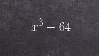 How to factor a polynomial using the difference of two cubes [upl. by Rovaert857]