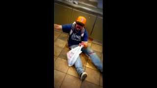 Man on Bath Salts Goes Crazy in McDonalds [upl. by Acirederf]