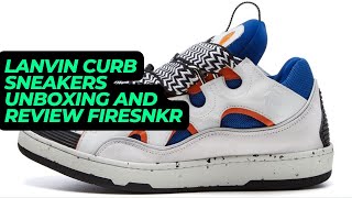 LANVIN CURB SNEAKERS UNBOXING AND REVIEW FIRESNKR [upl. by Jeniffer]