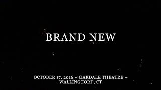 Brand New  Live in Wallingford CT  101716  Full Show [upl. by Tayler]